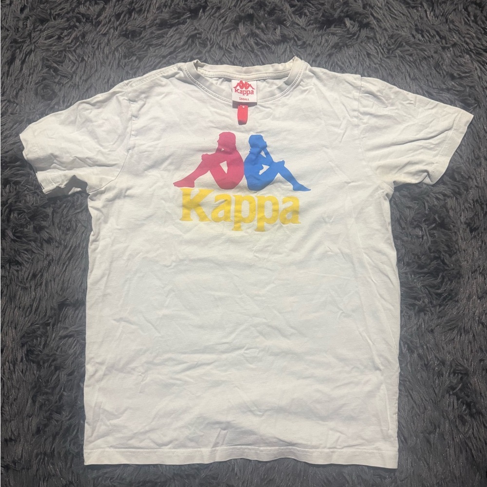 Kappa Pink Blue And Yellow T-Shirt with Logo